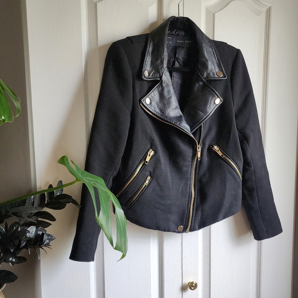 Zara Basic Moto Jacket - Picture 1 of 5